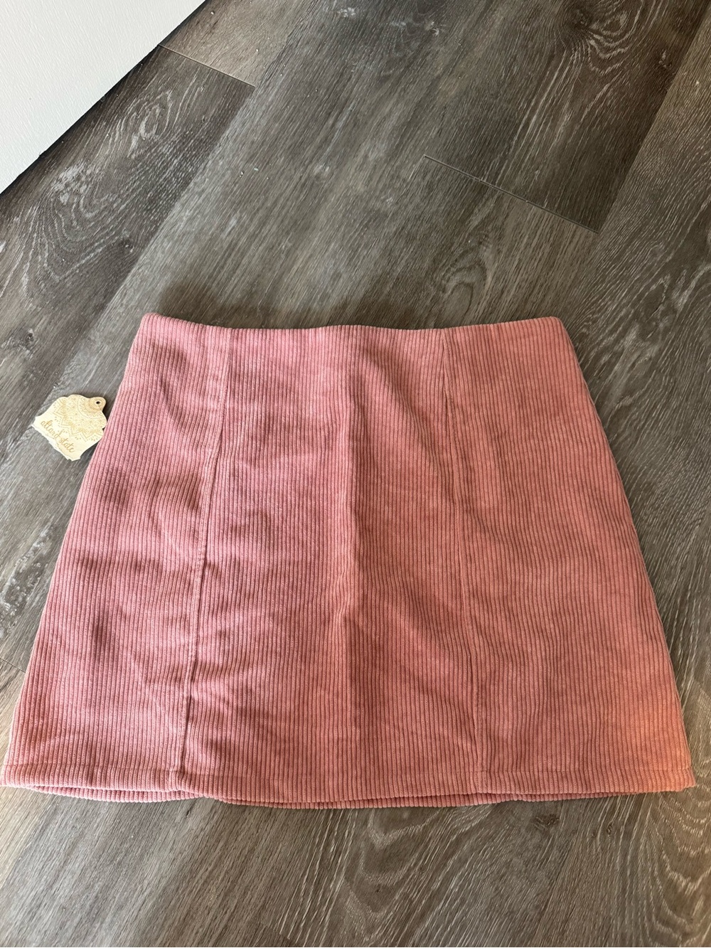 Altar'd State Dusty Rose Corduroy Mini Skirt